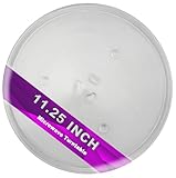 11.25' Microwave Replacement Turntables Plate Compatible with Samsung and G.E -11 1/4' Microwave Glass Plate Replaces Equivalent to WB49X10097 WB39X0078 WB49X10034 AP3188581 PS651544