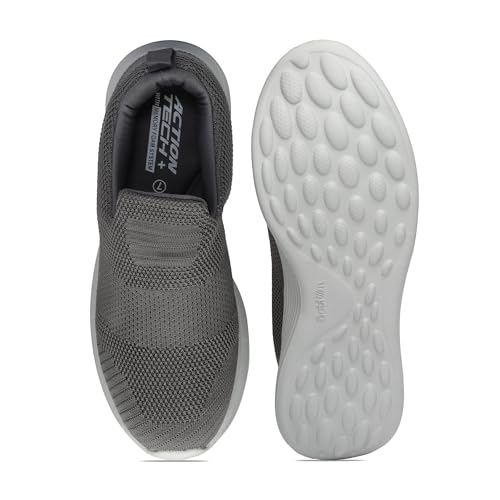 Image of Action | Athleo | WALKER-116 | Men's | Slip-On | Walking | Shoe | Breathable | Flexible | Lightweight | Comfortable | Sports | Shoes