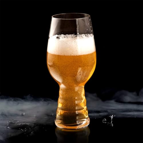 Image of Melbify Chalice Beer Glasses | Set of 2 | 500 ml | Premium | Tall Beer Glasses | Fancy Crystal Beer Glass Set -2 | Long | Unique| Exclusive | Pub-Style