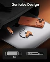 ORICO USB Stick 32 GB USB-C & USB-A, 150MB/s, USB 3.2 Gen 1, Orange, EB05 – Ansicht 5