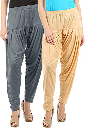 Image of Buy That Trendz Womens Patiala Pants Cotton Viscose Patiyala Salwar Harem Bottoms Pants