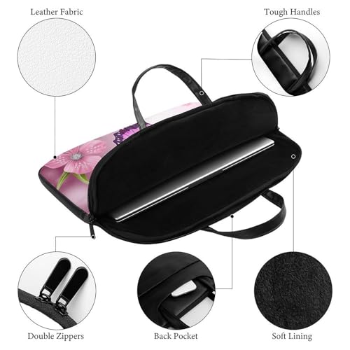 Bolsa para portátil impermeable de cuero 15.6 pulgadas miniatura 4