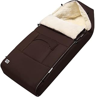 Monzana Baby Footmuff Fleece Lined Cosytoes Warm Washable Sleeping Bag Winter Foot Muff Baby Seat Pram Pushchair Stroller Buggy Brown