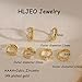 Huggie Earrings Stack for Women, Small Gold Earrings Set 14K Gold Plated CZ Huggie Hoop Earrings for Women Trendy Dainty Cute Gold Earring Stacks Hypoallergenic Small Gold Hoops Unique Jewelry