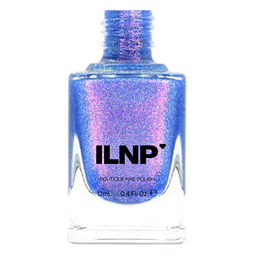 Image of ILNP Pool Party - Vivid Iridescent Blue Holographic Jelly Nail Polish