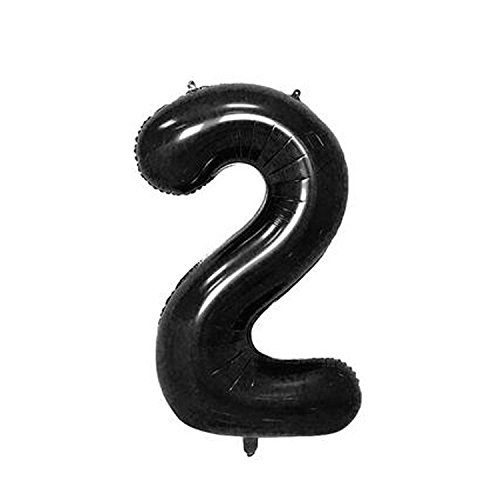 Preisvergleich Produktbild Jinju Folienballon, Zahlen, 60 cm, Schwarz