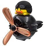 Bear Pilot Retro Airplane Car Air Freshener Personalised Air Outlet Vent Accessories (Yellow) - Image 1