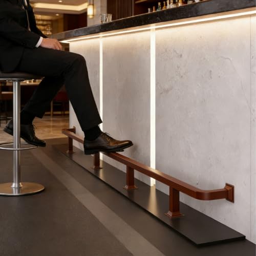 Matériel de garde-corps intérieur et extérieur avec supports de repose-pieds