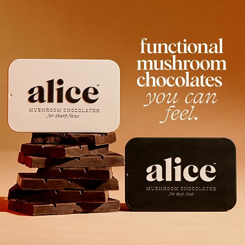 Alice Mushrooms Nightcap + Brainstorm Duo | Functional Mushroom Chocolates | Brainstorm Energy Bites for Focus, Clarity & Cognitive Function | Nightcap Supports Deep Sleep, Calm Mind, Stress Relief - Thumbnail 5
