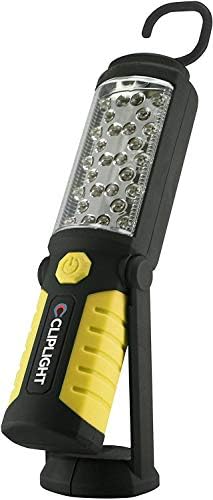Cliplight Pivot Shockproof LED Magnetic Work Light and Flashlight, Black, 2 x 8.5 Inches - 24-458
