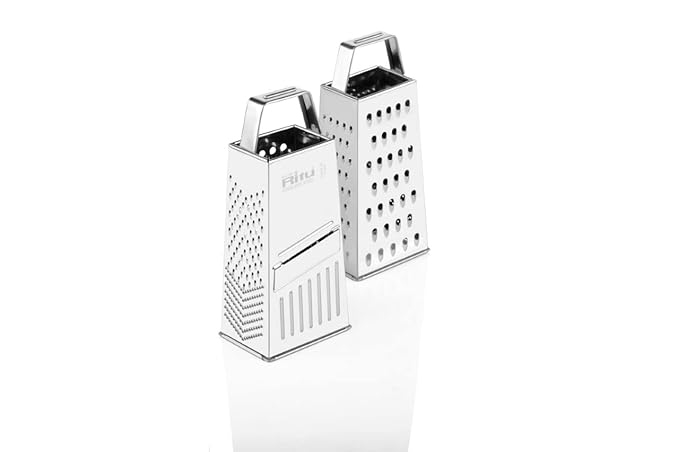Ritu Steel 5 in 1 Grater and Slicer with 4 Sides for Cheese, Vegetables, Ginger, Garlic (Silver) at Rs. 154