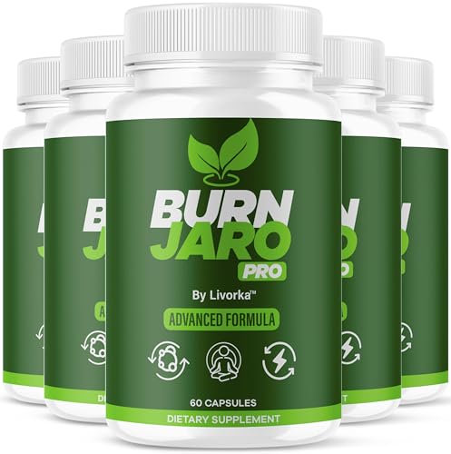 (5 Pack) Burn Jaro Pro - BurnJaro Pink Salt Capsules Pro, BurnJaro Pro Pills, Official Advanced Formula Burn Jaro Pro Supplement Pills Natural Ingredients Reviews, 300 Capsules for 5 Months
