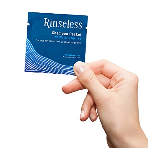 Rinseless Shampoo Travel Packets 24 Ct, Individually Wrapped For Portable Use | Get Refreshed Clean Smelling Hair With No Water Rinse Needed - Great For Elderly, Surgery Recovery, Festival, Camping Use #TOP4