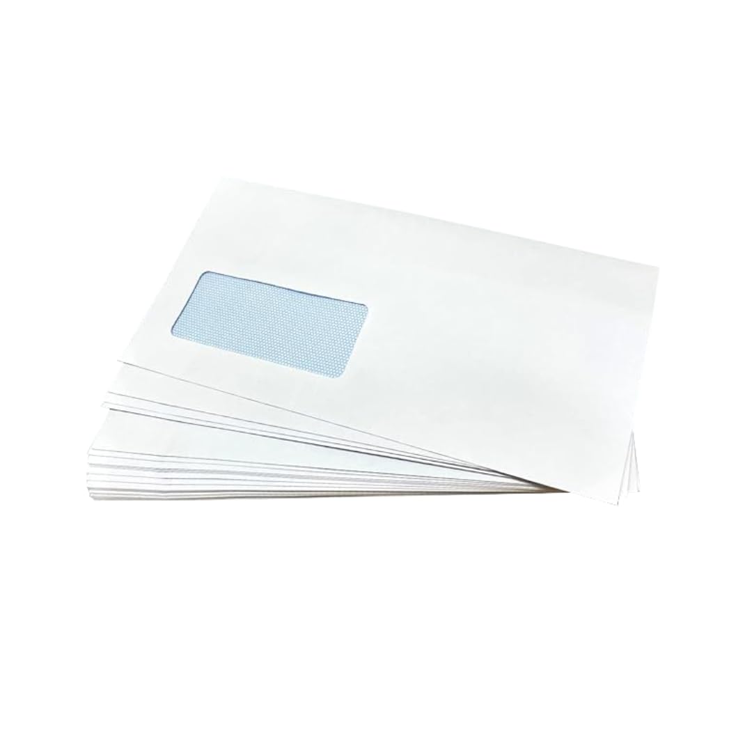 Mailcoms White C5 windowed self Seal Pack of 250 | (162mm x 229mm)
