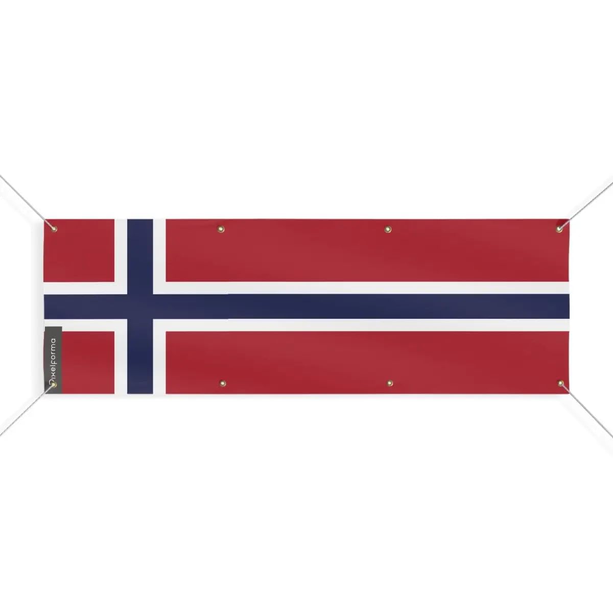 Drapeau de la Norvège grand format 180x540 pour mât extérieur - 4