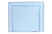 KraftKids Cambiador BPW112-85 con lunares blancos sobre azul claro, 85 x 75 cm, cojín cambiador, multicolor, 790 g