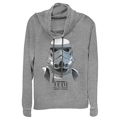 Image of STAR WARS Women's Trooper Mask Sweater, Gray Heather, 3X-Large