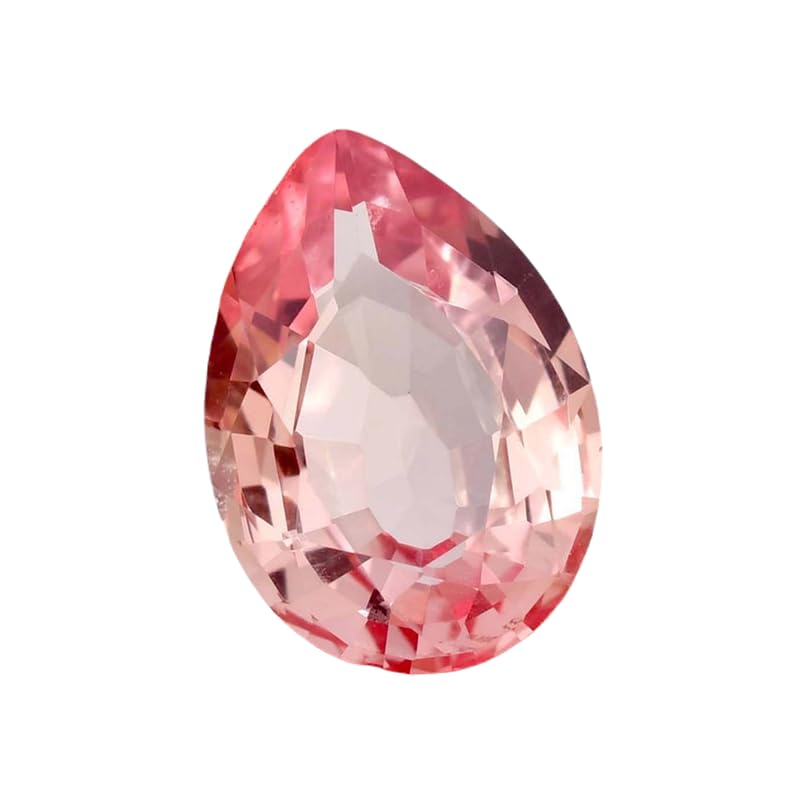 Saphir Padparadscha en poire, la pierre parfaite pour créer votre bague de fiançailles