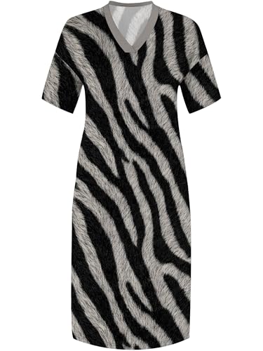 Image of PinkPatty Women's Plus Size Short Sleeve Maxi Dress Casual Loose V Neck Long Dress with Pockets