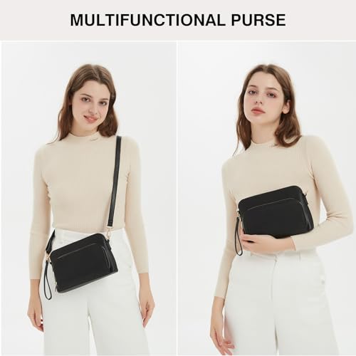 Marvolia Crossbody Bag for Women - PU Leather Shoulder Bag Trendy Small Crossbody Purse Bag for Travel Work Party2