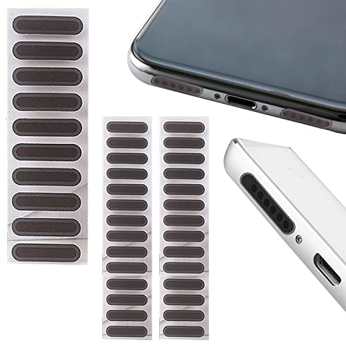 Tough Lee (38Pcs) Mobile Phone Speaker Dust Protector Cover Stickers – Made of Grill & Mesh – Dust Proof Film – Compatible with iPhone Accessories, for iPhone 13/14 / 12 & All Other Mobiles