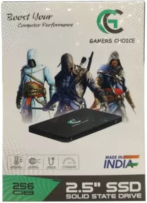 Image of Gamer Choice 2.5 SATA 3.0 256 GB Internal Solid State Drive (SSD) for All-in-One PCs, Desktops, Laptops (GC 256 GB) (Interface: SATA, Form Factor: 2.5 Inch)