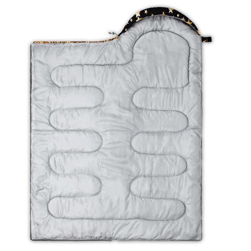 Image of QOOMO Ball Flower Camping Sleeping Bags,3 Season Warm & Cool Weather,Lightweight,Waterproof Sleeping Bags for Adults & Kids,Traveling,and Outdoors,Camping Gear Equipment