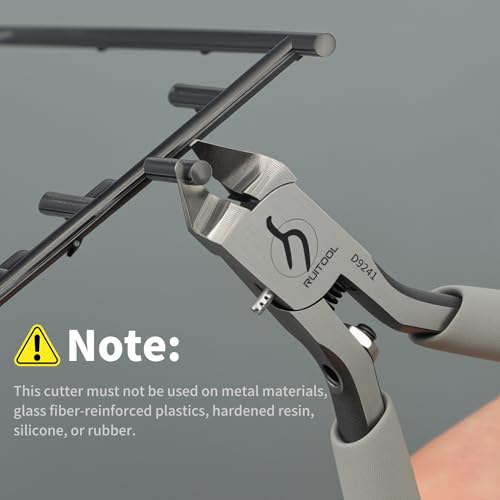RUITOOL Model Nippers Tools for Model Builders to Repair and Fix Plastic Models, Ultra-thin Single Blade Nipper, 4.3inch Non-slip Grip Sprue Cutter for Plastic Model Building