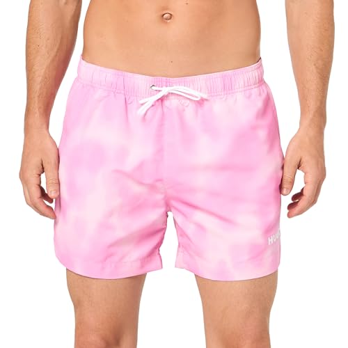 HUGO Men's Standard Smudge Small Logo Swim Trunks
