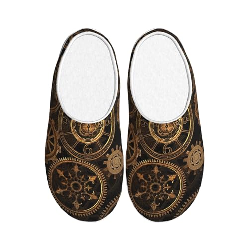 Chaussons anti-boulochage homme femme Century Print avec semelle extérieure TPR