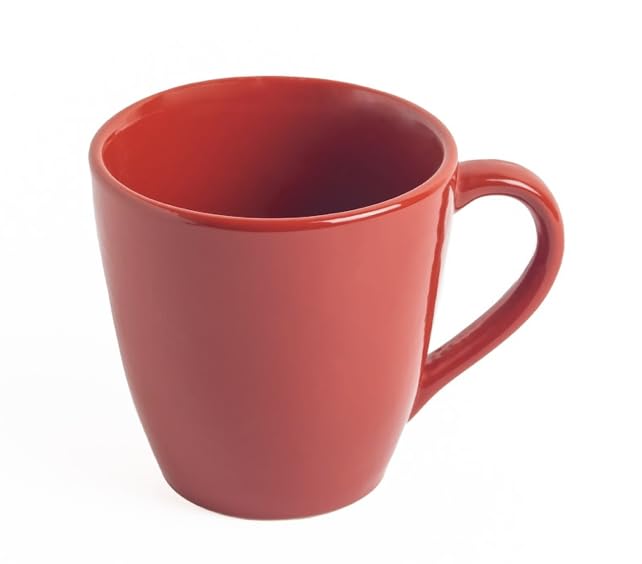 Image of Sipologie Artisan Ceramic Coffee Mug 280ml, Set of 2 - Scarlet