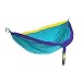 ENO Eagles Nest Outfitters - DoubleNest Hammock, Portable Hammock for Two, Yellow/Teal/Purple