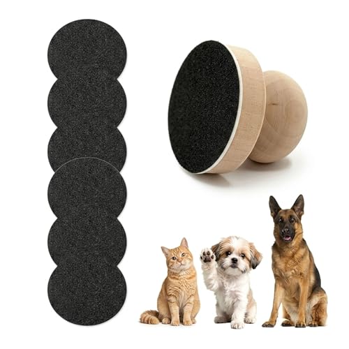 Dog Nail File Scratch Board with 7 Replaceable Sandpaper Discs