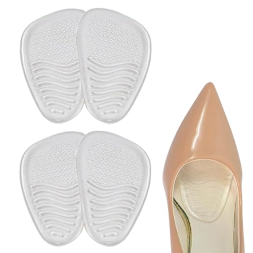 2 Paires Demi Semelles Coussinet, Semelles Coussinet Plantaires, demi semelle silicone avant pied pour Les Femmes Porter Les Chaussures à Talons Hauts