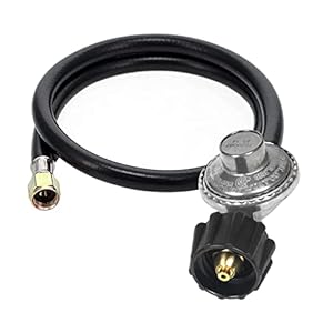 GrillAce Universal Gas Grill Regulator and Hose, Replacement for Weber, Charbroil, Nexgrill Grill, Propane Patio Heater and Fire Pit, 2-Feet