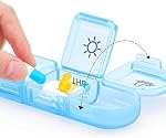Organisateur hebdomadaire de pilules 3 Temps par jour 7 Pill Box d'un jour 7 Boîte à pilules de jour avec contenant séparé, étui à pilule portable pour médicaments, vitamines, huile de poisson et suppléments