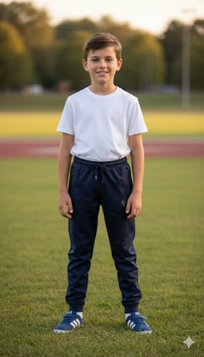 Image of Polyester Lycra /Stretch Track Pants Joggers for Boys and Girls (in, Age, 13 Years, 14 Years, Regular, Combo D9)