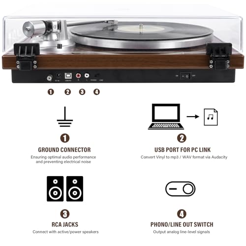 Manual Belt Drive Turntable