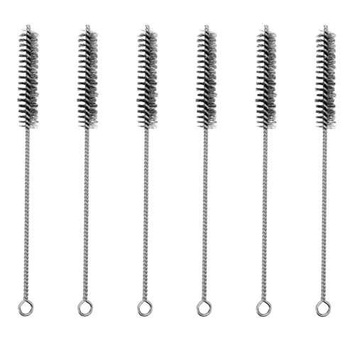 HOODANCOS 6pcs Stainless Steel Tube Cleaning Brush Flexible Chimney Sweep Tool for Cleaning Removal and Maintenance of Narrow Spaces and Curves