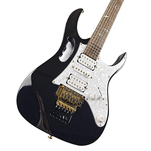 Guitare electrique personnalisee avec guitare double tremblement noire