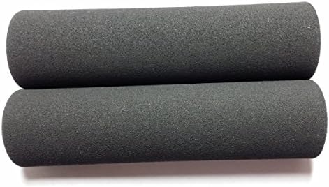 Pair of Foam Bicycle Grips - Black 5.25" x 0.89"ID 0.25" thick