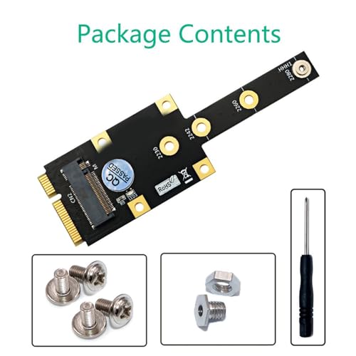 Adaptador SSD M.2 NVMe a mini PCIe para actualizar almacenamiento 2242 y 2280 6