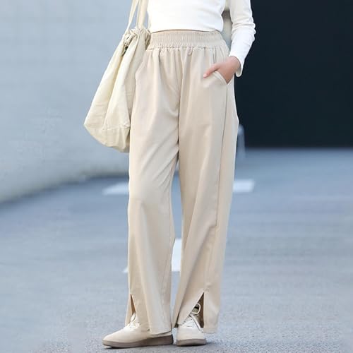 Girls Wide Leg Pants Casual Elastic High Waisted Summer Pants Lightweight Quick Dry Boys Athletic Pant with Pockets4