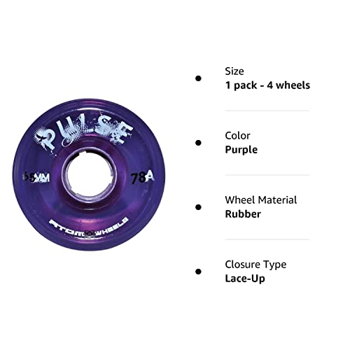 Atom Skates Quad Roller Wheels/Outdoor/Hardness 78A