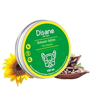 Natural Dog Anti-Falten-Balsam 100ml | Hundefaltencreme | Schützt, repariert und befeuchtet die gereizte Haut im Gesicht und an den Ohren des Hundes. Frei von Duft- und Geschmacksstoffen.