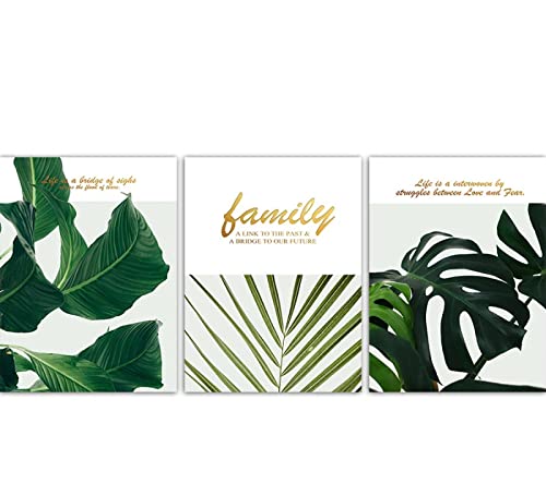 Tekst Groen Blad Verse Foto 3 Stuk Frameloze Drieluik De Foto Voor Thuis Moderne Decoratie Stuk Kunst Aan De Muur Moderne Decoratieve Schilderkunst Aan De Muur Foto'S Kantoor Gang Muurschildering