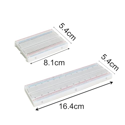 Breadboard Kit 830 + 400 + 6×170 Point Solderless Prototyping Boards, 120Pcs 20cm Dupont Jumper Wires M-M M-F F-F for Arduino Raspberry Pi ESP32 Electronics Projects - Image 3