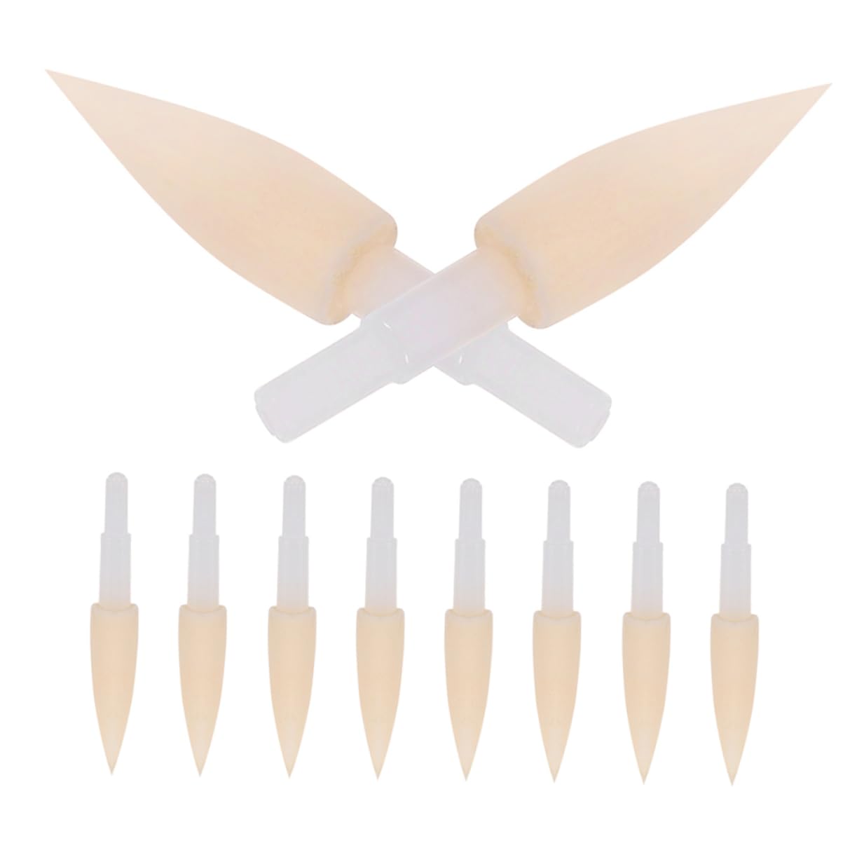 ARTIBETTER Artistic Writing Tools 10pcs Soft Sponge Brush Pen Tips for Calligraphy Pen Refills