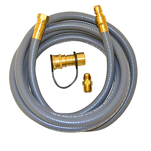 Mr. Heater F273720 12 Foot Natural Gas and Propane Gas Hose Assembly 3/8'  Female Pipe Thread x 3/8 Male Flare Quick Disconnect,Multi, : Tools u0026 Home  Improvement - Amazon.com