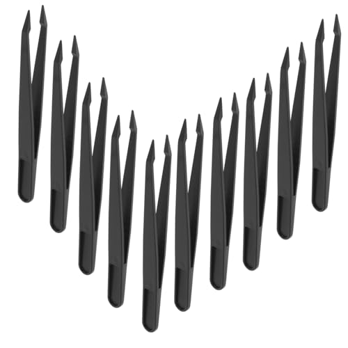 Alipis Crafting Tweezers Set Pcs Precision Plastic Tweezers for Arts Jewelry Electronics and Model Making